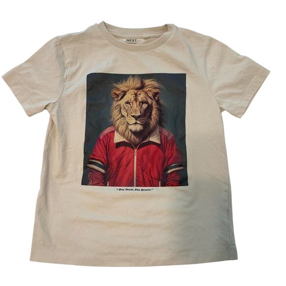 NEXT Tan England Lions Short Sleeve Tee - Picture 1 of 5